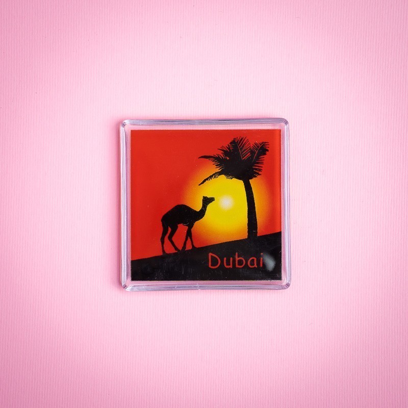 Camel & Palm Dubai Printed Magnet
