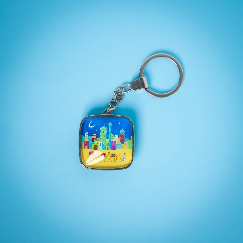 1001 Night Glass Keychain