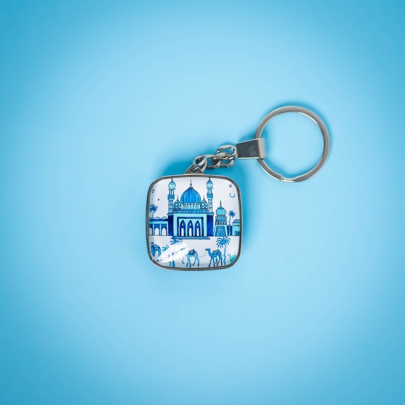 Persian Night Glass Keychain