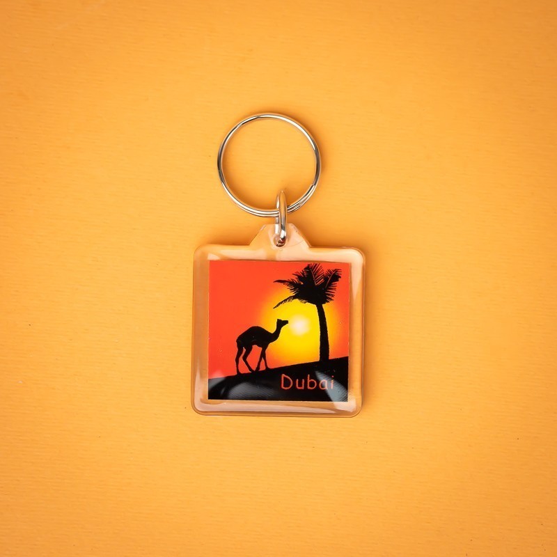 Camel & Palm Dubai Printed Keychain