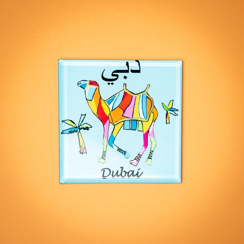 Camel Turq Square Coaster