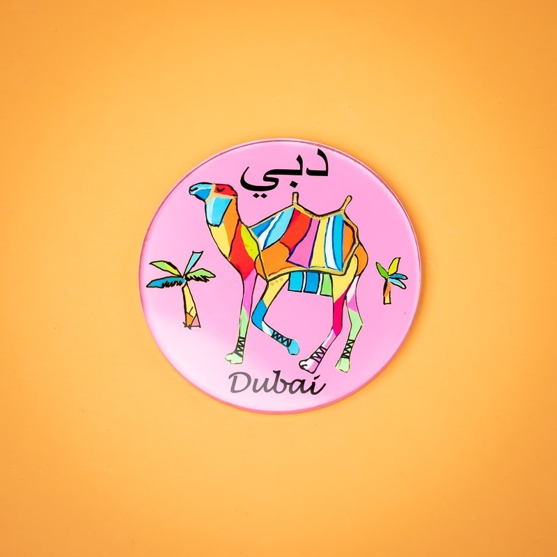 Camel Pink Round Coaster
