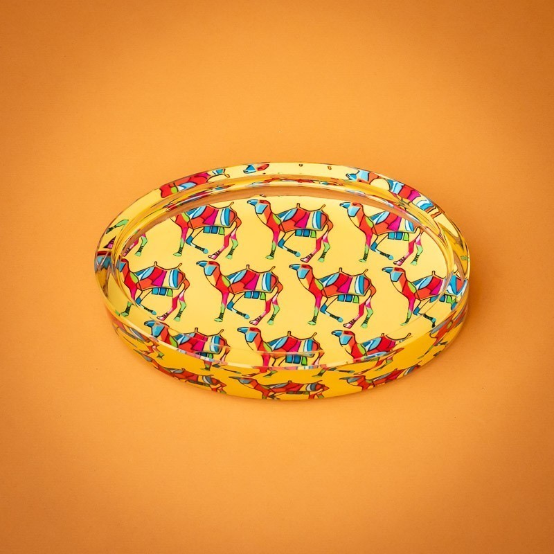 Camel Yellow Multi Curve In Paper Weight