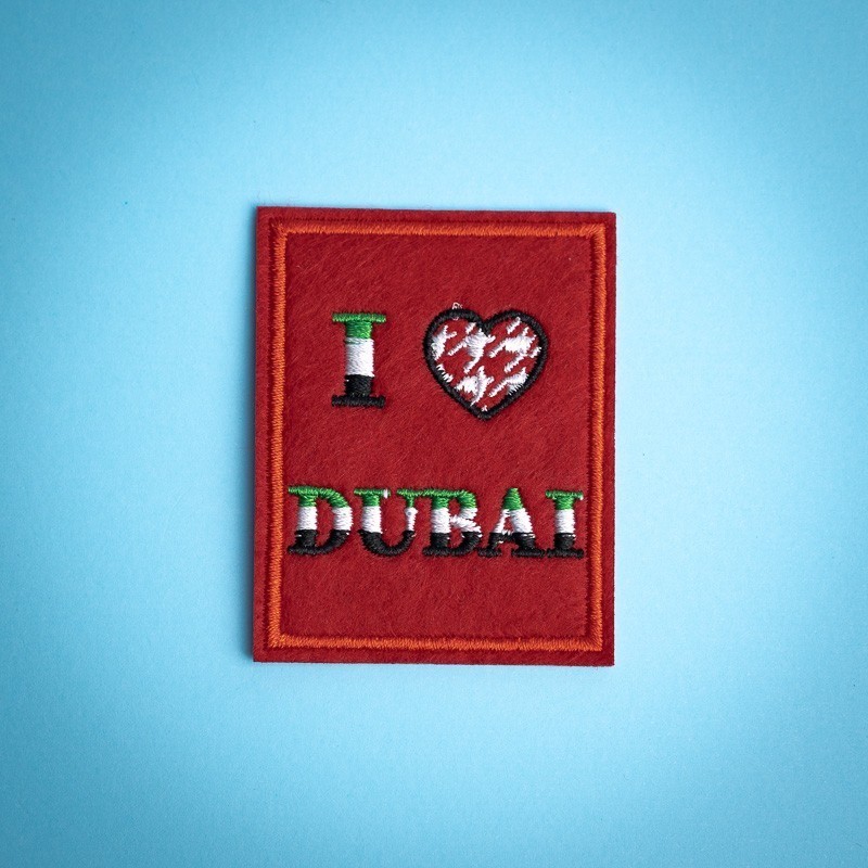 I Love Dubai Emboirdered Badge