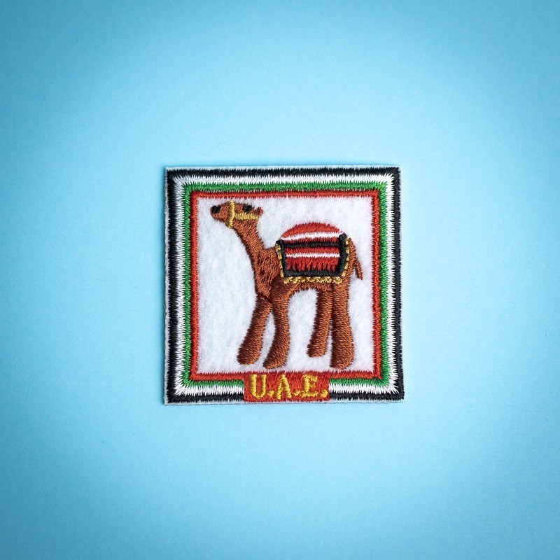 Patch Camel Stripe Emboirdered Badge