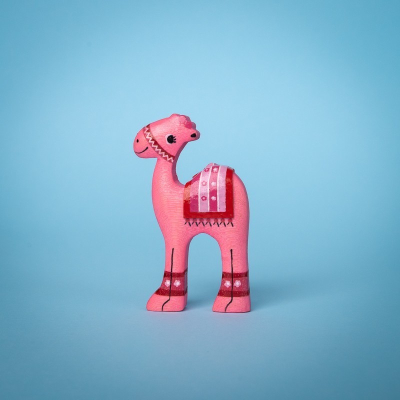 Wooden Magnet Pink Camel...