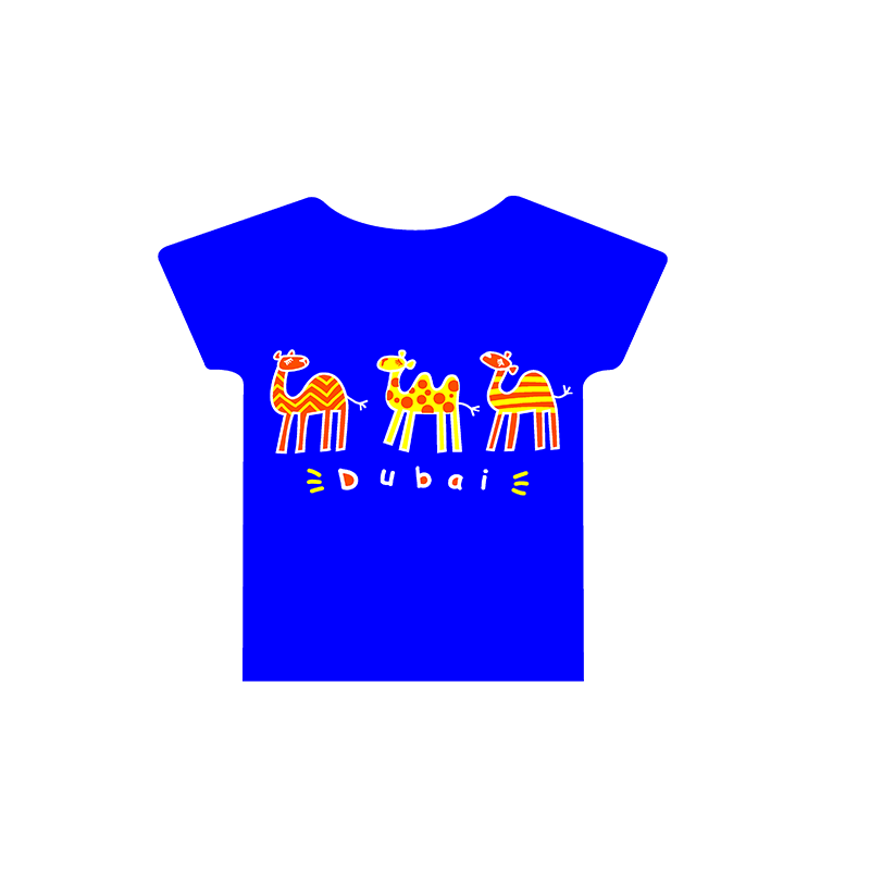 Kid's T-shirt Kiddie Camel Blue