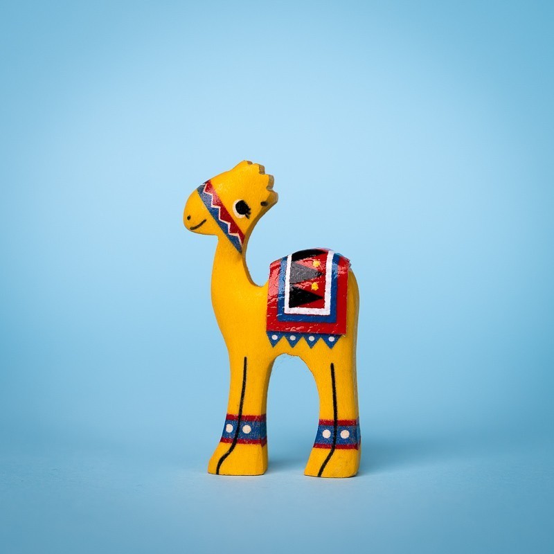 Wooden Magnet Yellow Camel...